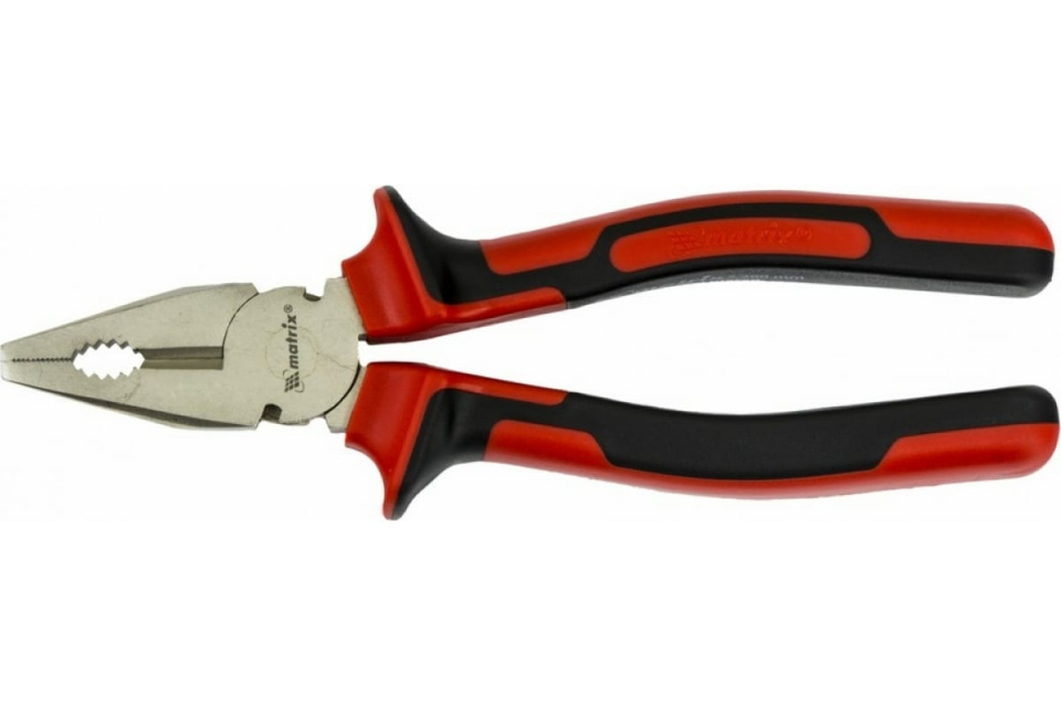 картинка Плоскогубцы 200 мм Nickel никелиров. 2-хкомпонентные рукоятки MATRIX