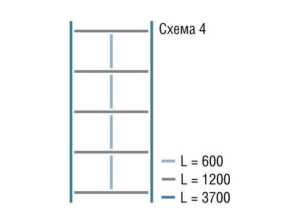 картинка Профиль потолочный Т-24 NORMA (Албес) белый матов 3,7м