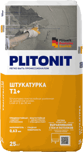 картинка Штукатурка PLITONIT Т1+ толстослойная 25 кг