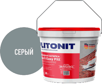 картинка Затирка PLITONIT Colorit EasyFill (серый) 2кг Эпоксидная