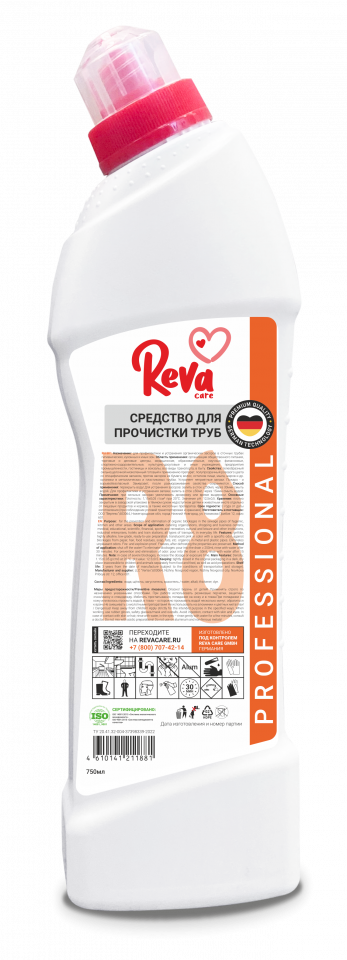 картинка Средство для прочистки труб от засоров 750 мл Reva Care
