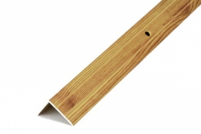 картинка Порог-угол 20х20мм 0,9м ПУ05.900 декоративное полимерно-порошковое окрашивание под фактуру дерева