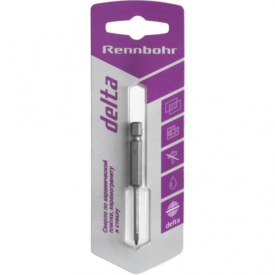 картинка Сверло 6,0 мм по стеклу 2 грани "RB" Delta