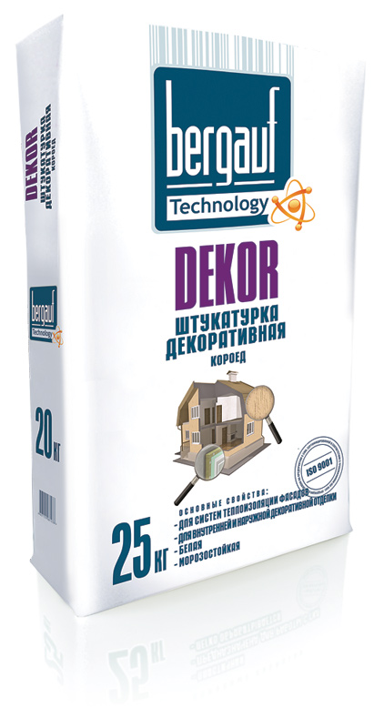картинка Штукатурка декоративная Bergauf DEKOR 25кг ЗИМА