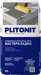 картинка PLITONIT МастерКладки многофункцональная растворная кладочная цементная 25кг
