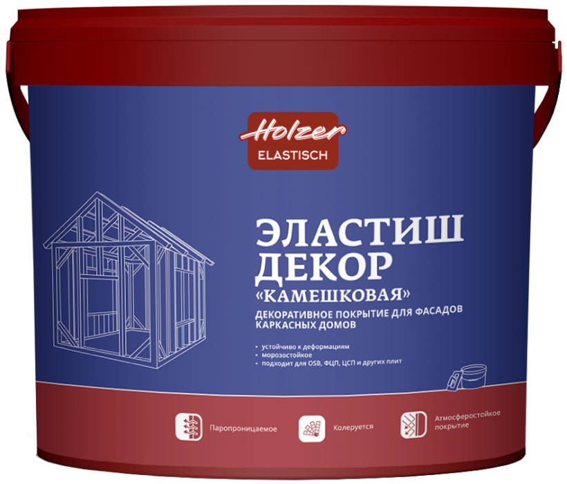 картинка Holzer ЭЛАСТИШ ДЕКОР КАМЕШКОВАЯ, 2,0 мм