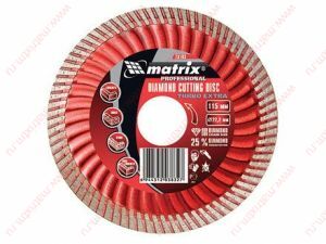 картинка Диск отрезной 230х22,2мм алмазный сухая резка Turbo MATRIX