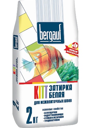 картинка Затирка Bergauf Kitt белая 2кг