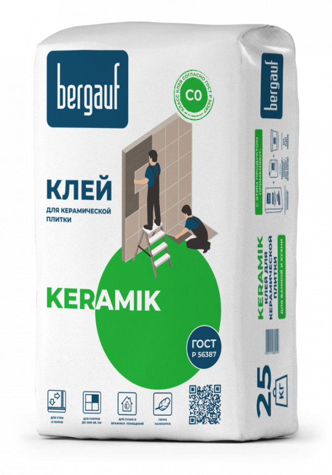 картинка Клей Bergauf Keramik для плитки 25кг