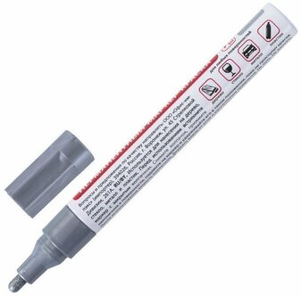 картинка Маркер-краска цвет серебристый ширина линии 2-4 мм