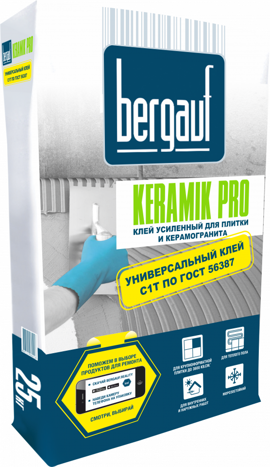 картинка Клей Keramik  PRO С1 усилен. для керам.плитки 25кг