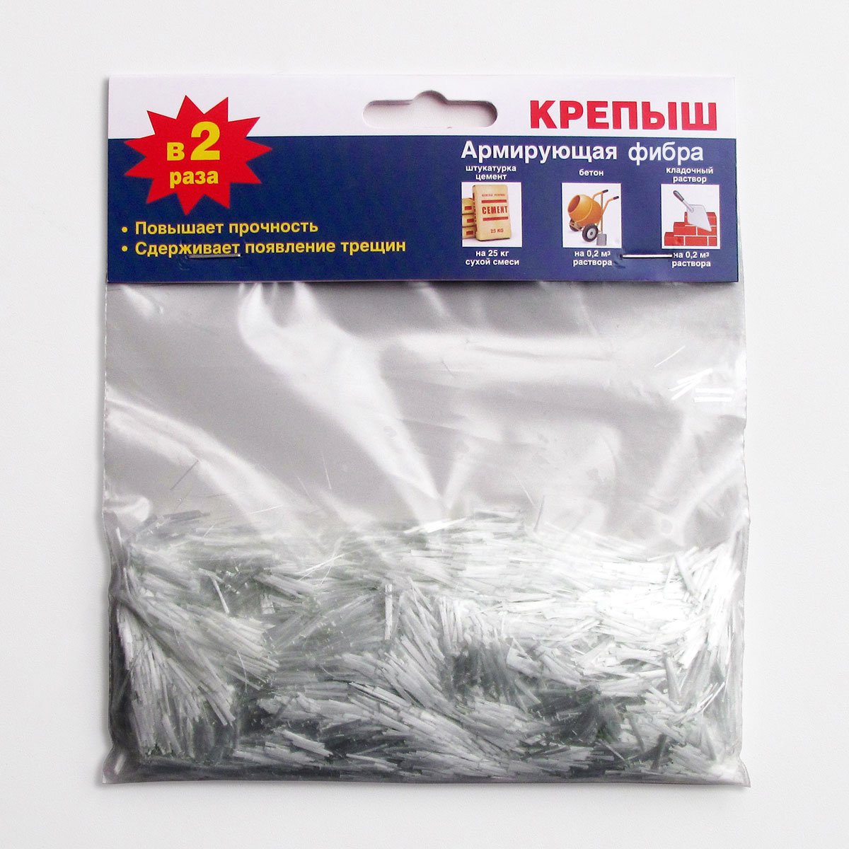 картинка Армирующая фибра "Крепыш" 100 г