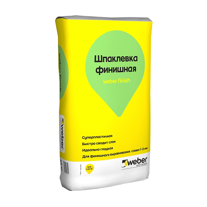 картинка Шпаклевка Вебер финиш (полимерная) 25кг