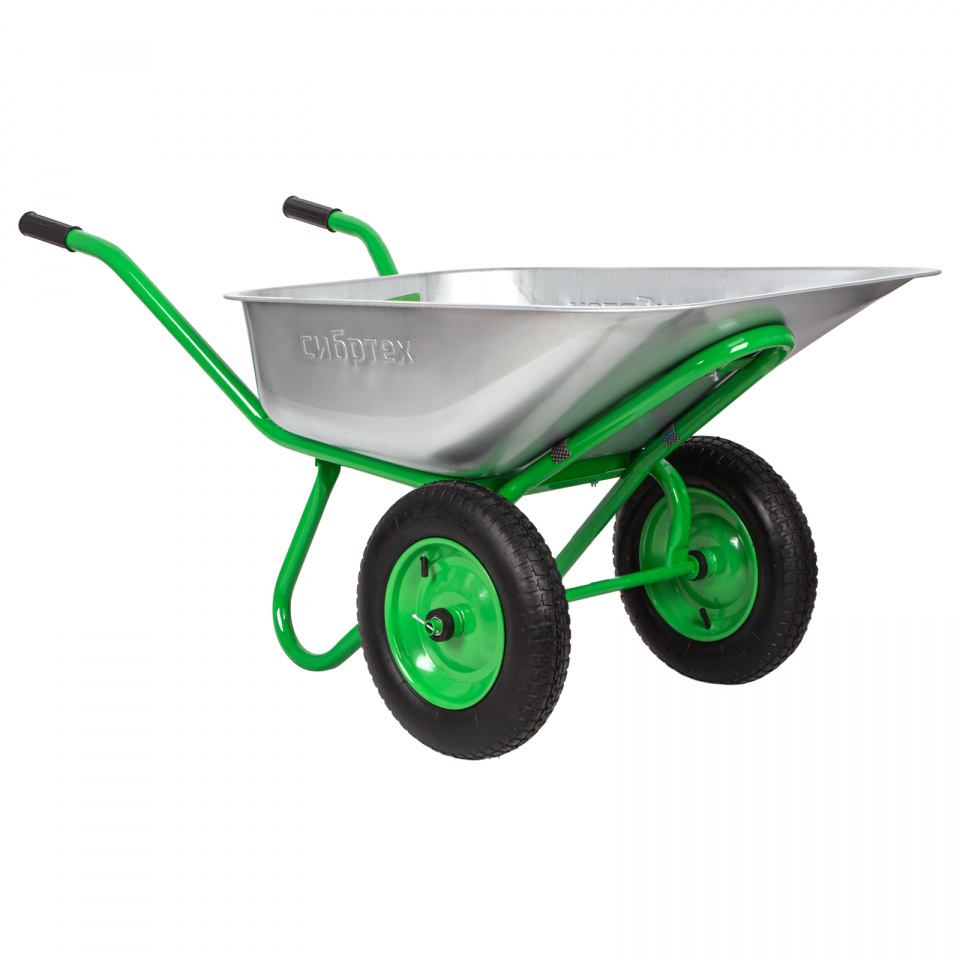 картинка Тачка строительная двухколесная облегченная, объем 90л, 230кг СИБРТЕХ