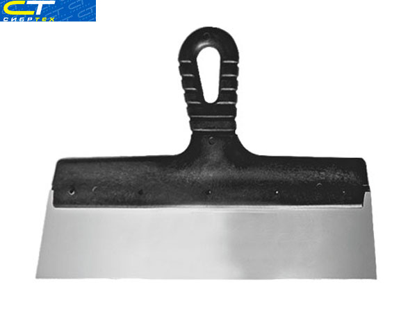 картинка Шпатель фасадный из нержавеющей стали, 150 мм, пластмассовая ручка СИБРТЕХ/Р