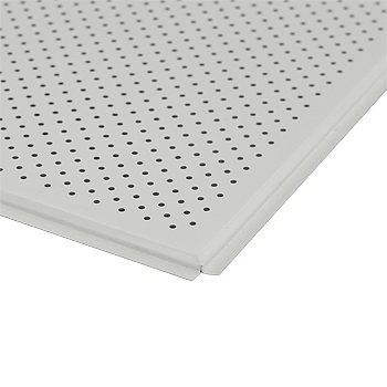 картинка Панель AP600A6/45°/Т-24 белый матовый А903 Rus перф. F d=1,5 (алюм) ЭКОНОМ